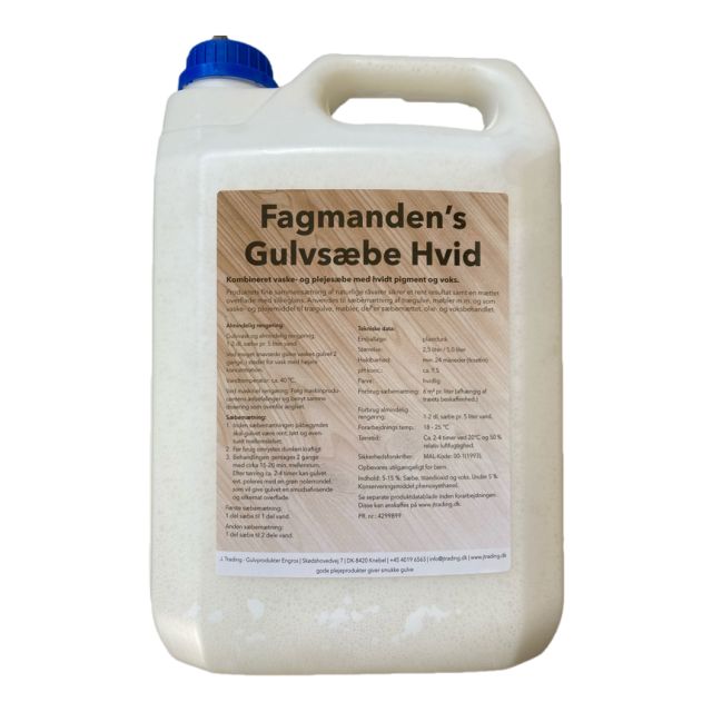 Gulvsæbe hvid - 2,5 liter