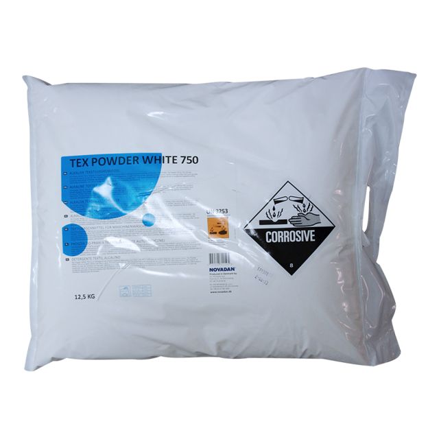 Tex powder white 750 vaskepulver 12,5 kg