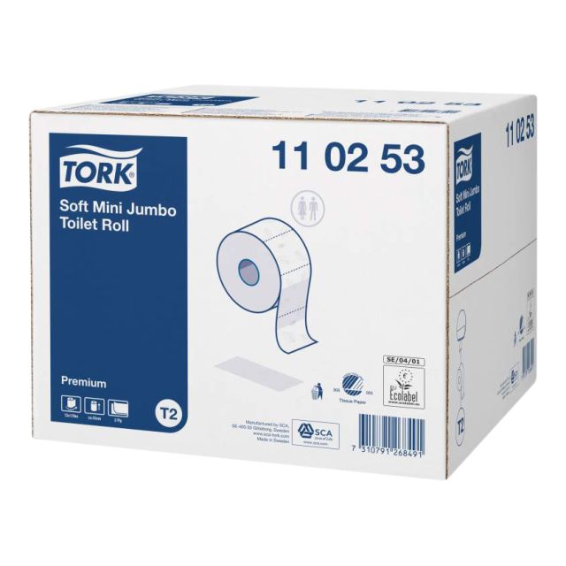 Tork toiletpapir jumbo mini T2 - 12 rul.