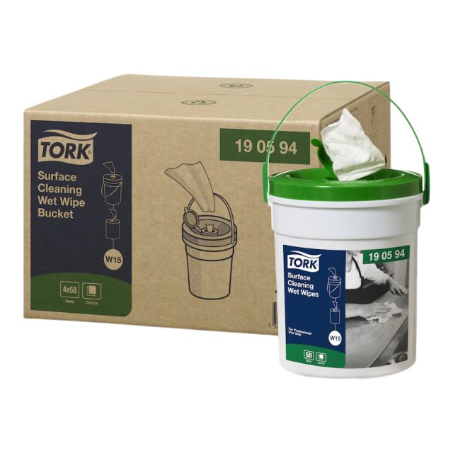 Tork wet wipes til overflader - 4 spande