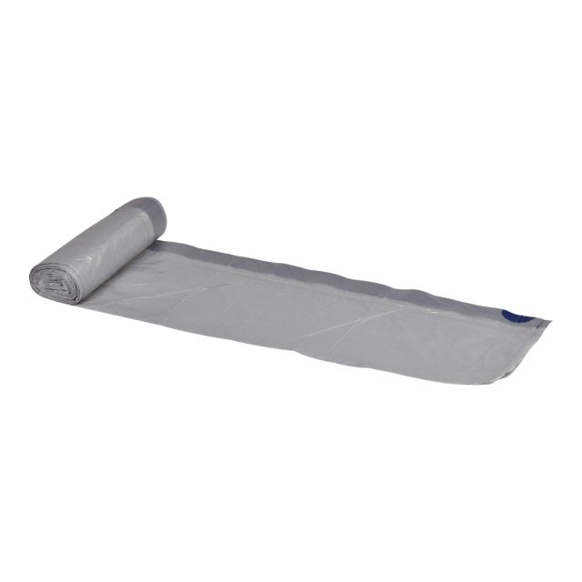 Affaldspose med snorluk - grå - 44x50 cm