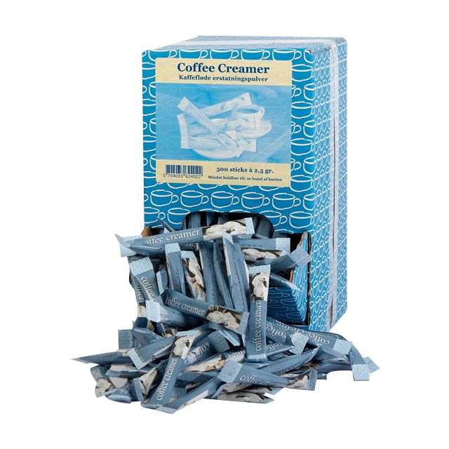 Kaffeflødesticks, 2,5g - 500 stk