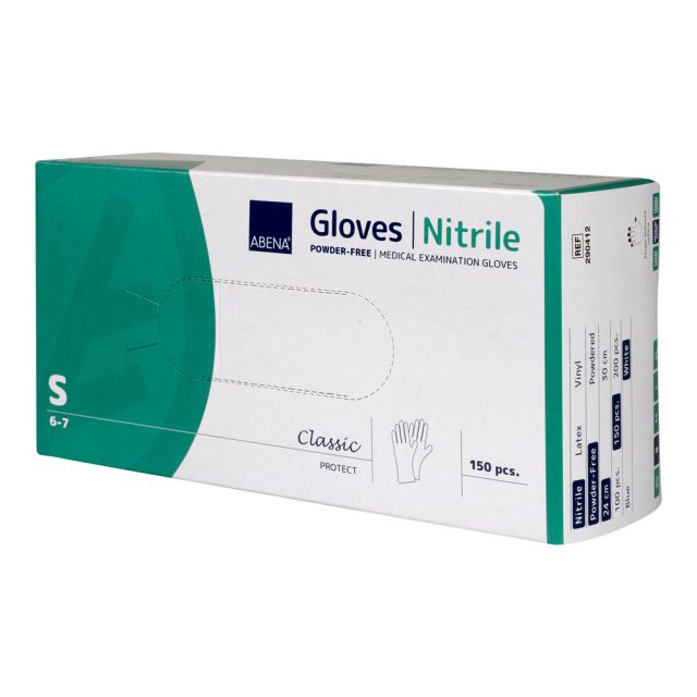 Nitrilhandske hvid 150 stk. - S
