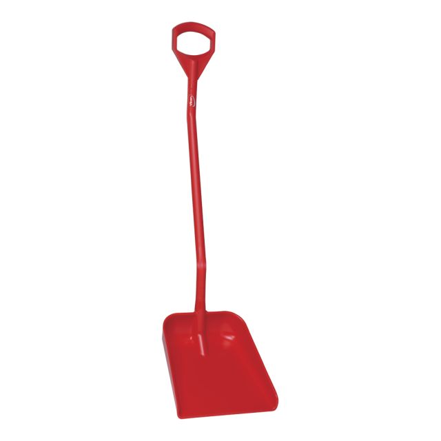 Ergonomisk skovl, 1310 mm - rød