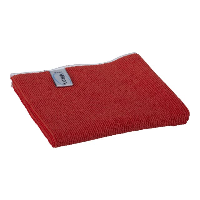 Microfiberklud Vikan Basic 32x32 - rød