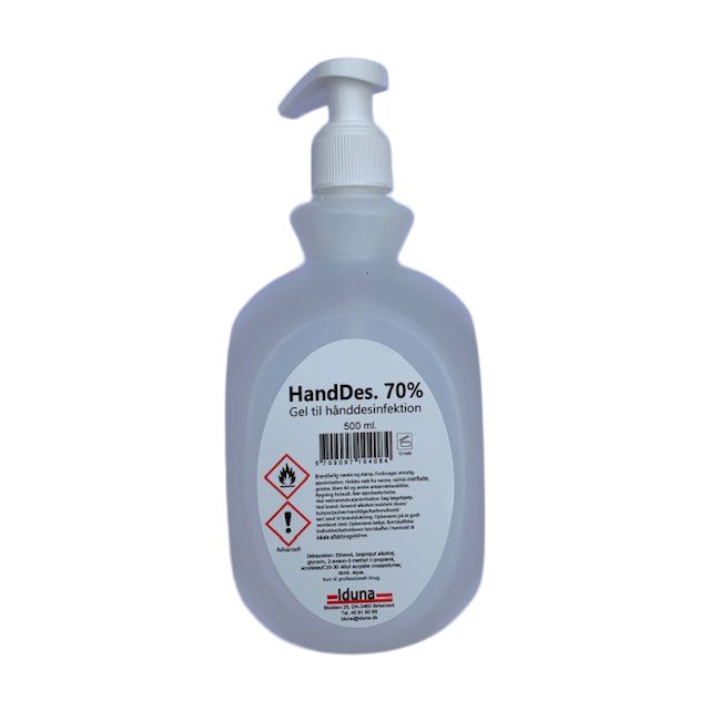 HandDes 70% - 500 ml. med pumpe