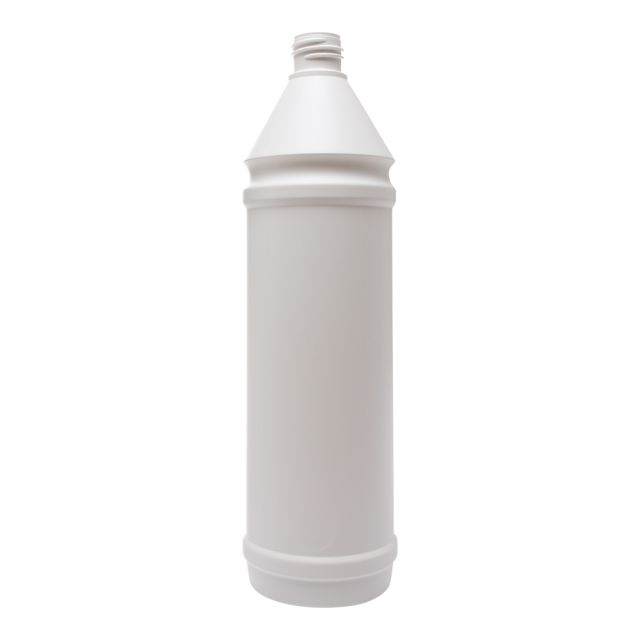 Tom flaske 500 ml - hvid - rund