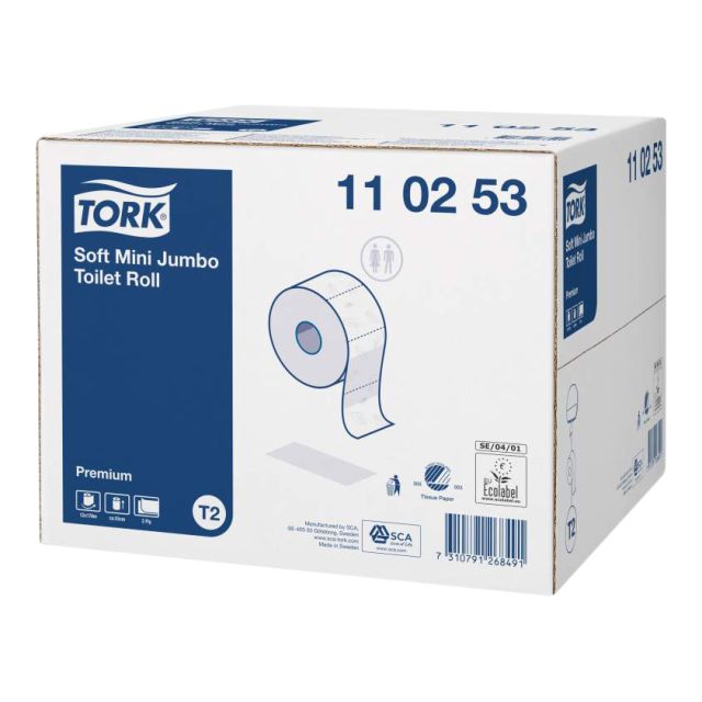 Læs mere om Tork toiletpapir jumbo mini T2 - 12 rul. Tork toiletpapir jumbo mini T2 - 12 rul.