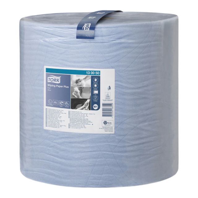 Tork Aftørringspapir Plus blå- 1500 ark 