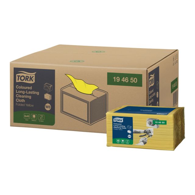 Tork allround klud - 8x40 stk. - gul