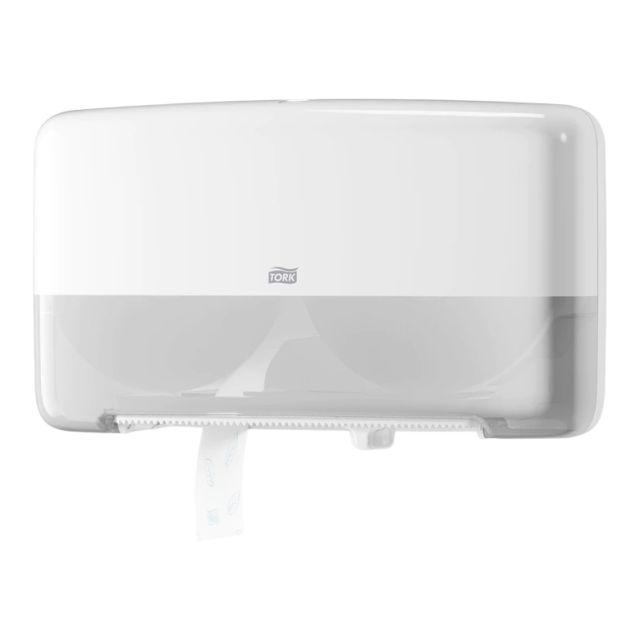 Læs mere om Tork Dispenser Mini Twin T2 - Hvid Tork Dispenser Mini Twin T2 - Hvid