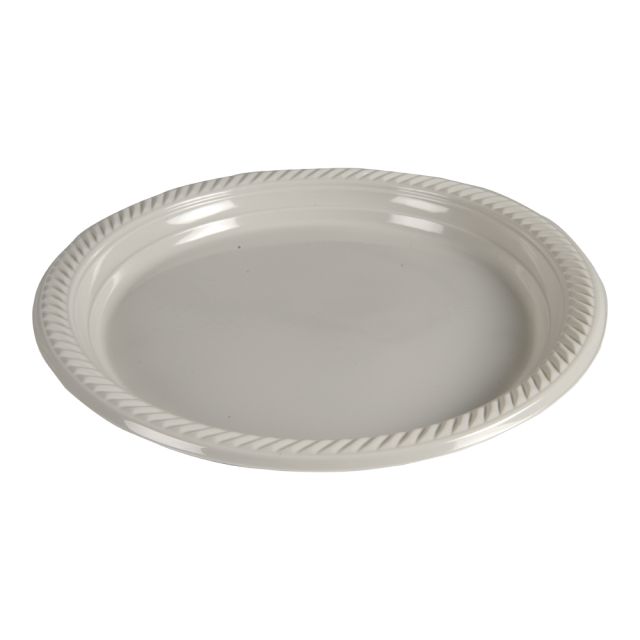 Flergangstallerken grå PP ø26cm 300 stk