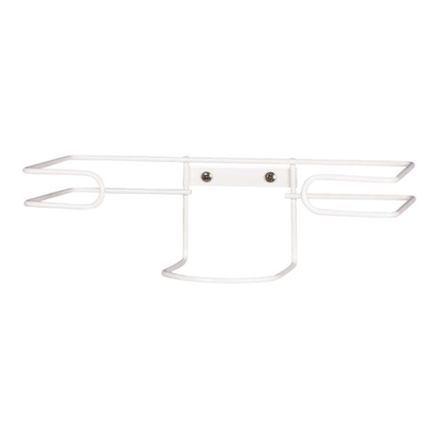 Handskestativ, hvid metal - til 1 æske