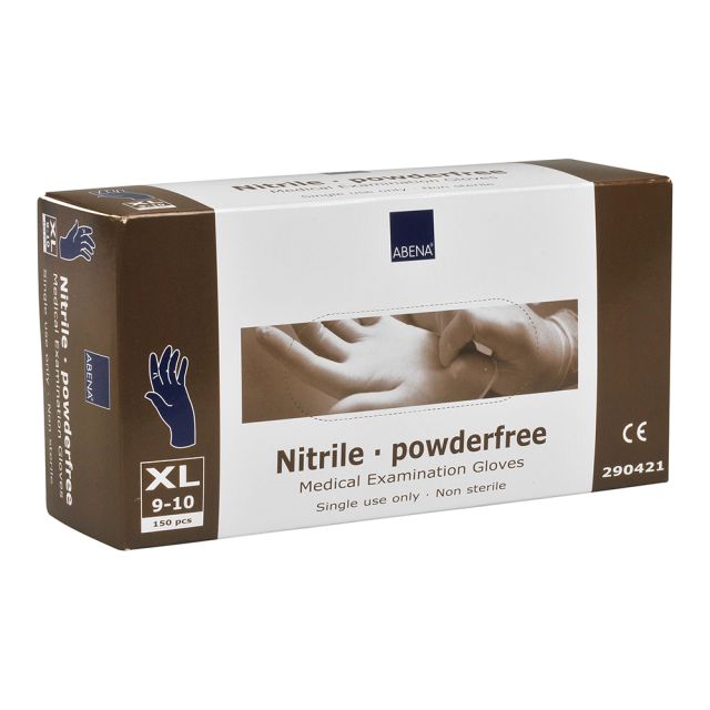 Nitrilhandske 150 stk. - blå - XL  