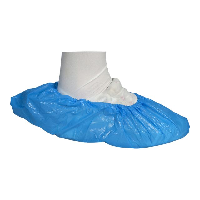 Overtrækssko blå 41x15 cm 50my -100 stk