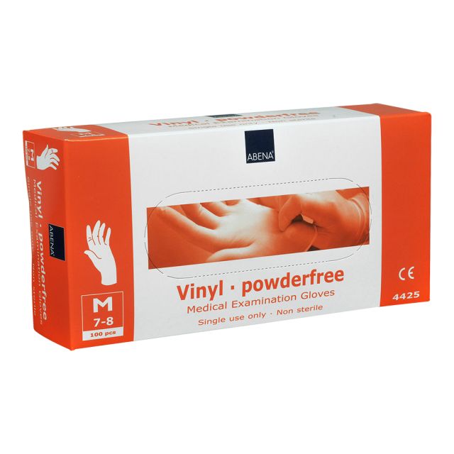 Vinylhandske uden pudder, M -100 stk