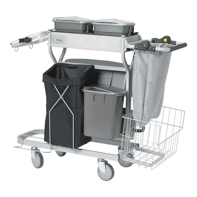Rengøringsvogn Compakt Plus - 40 cm, grå