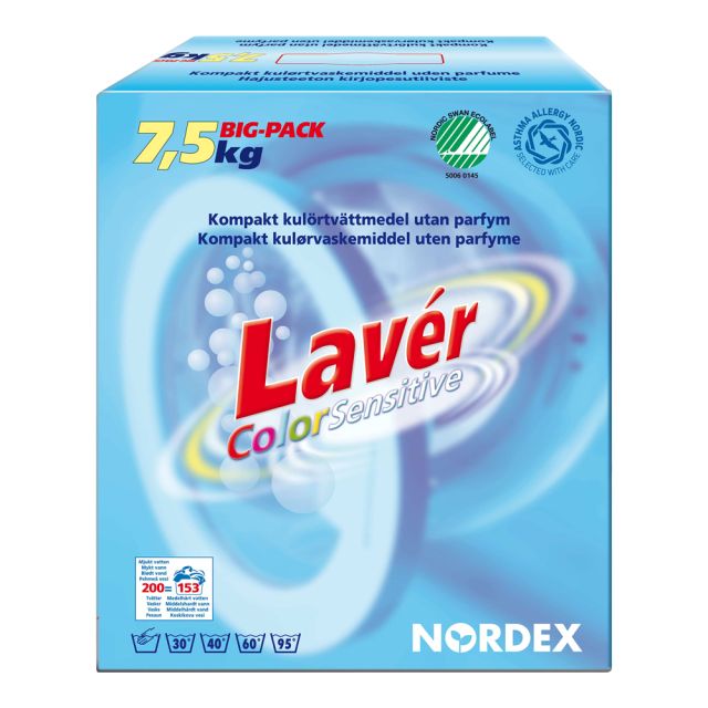 Læs mere om Vaskepulver Lavér Color Sensitive 7,5 kg Vaskepulver Lavér Color Sensitive 7,5 kg
