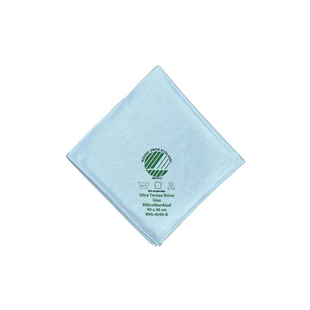 Læs mere om Tentax Ultra Shine glasklud 40x40 - blå Tentax Ultra Shine glasklud 40x40 - blå