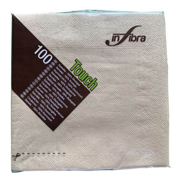 Læs mere om Servietter Madre-Terra beige - 2400 stk Servietter Madre-Terra beige - 2400 stk