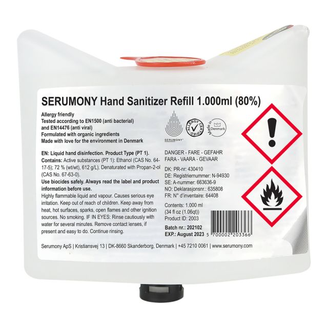 Læs mere om Hånddesinfektion Serumony - 1000 ml Hånddesinfektion Serumony - 1000 ml