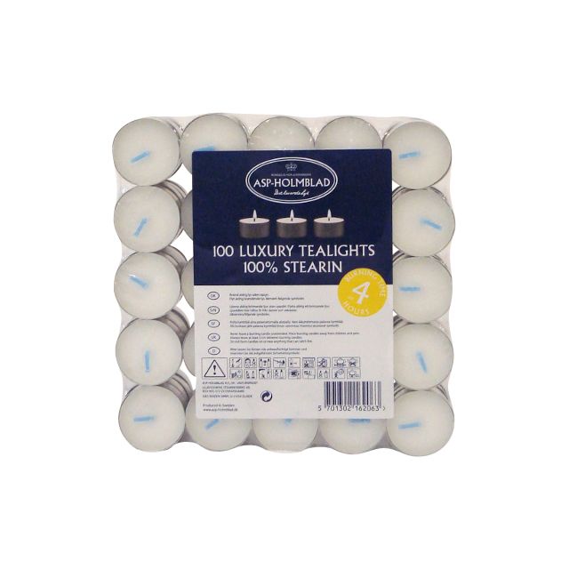 Læs mere om Fyrfadslys ren stearin - 6x100 stk Fyrfadslys ren stearin - 6x100 stk