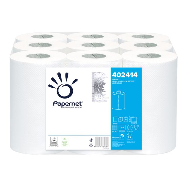 Håndklæderuller centerf perf.- 9 ruller