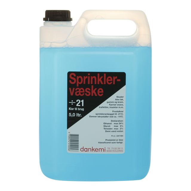 Sprinklervæske i 4x5 liter
