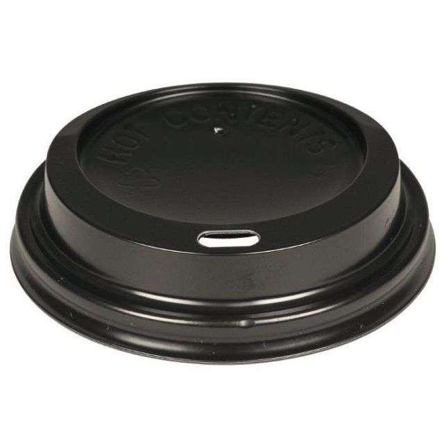 Drikkelåg, sort, Ø8 cm - 1000 stk