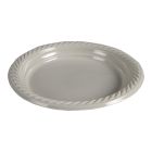 Flergangstallerken grå PP ø18cm 400 stk