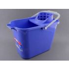 Mery mop spand 14 liter m.rist - blå